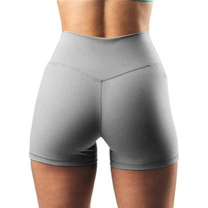 Summer Yoga Shorts - High Waist Solid Color