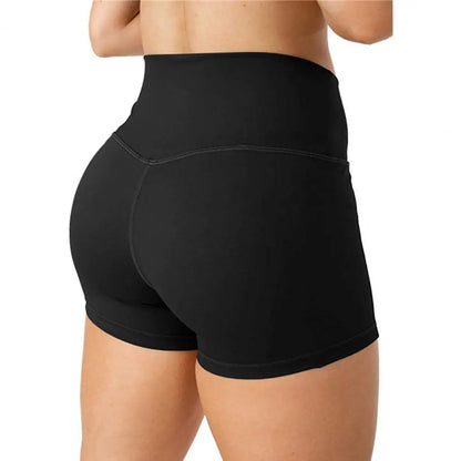 Summer Yoga Shorts - High Waist Solid Color