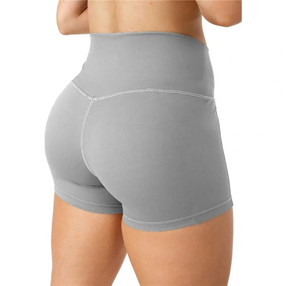 Summer Yoga Shorts - High Waist Solid Color