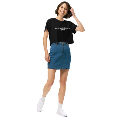 Women’s crop top - Positive thoughts