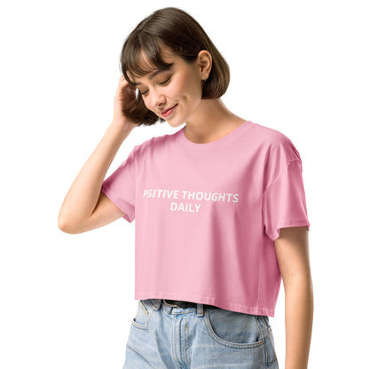 Women’s crop top - Positive thoughts