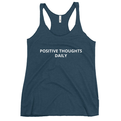 Women's Racerback Tank-Positive thoughts