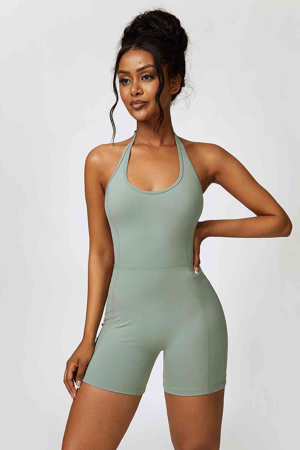 Halter Neck Sports Romper